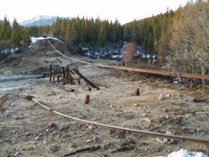 Washout from a Spring Flood