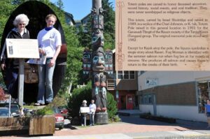 Chief Johnson Totem Pole near Creek Street