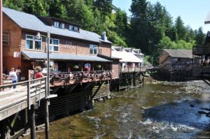 The famed Creek Street of Ketchikan