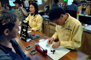 DSC_1756w Gold was weighed and placed into a locket.